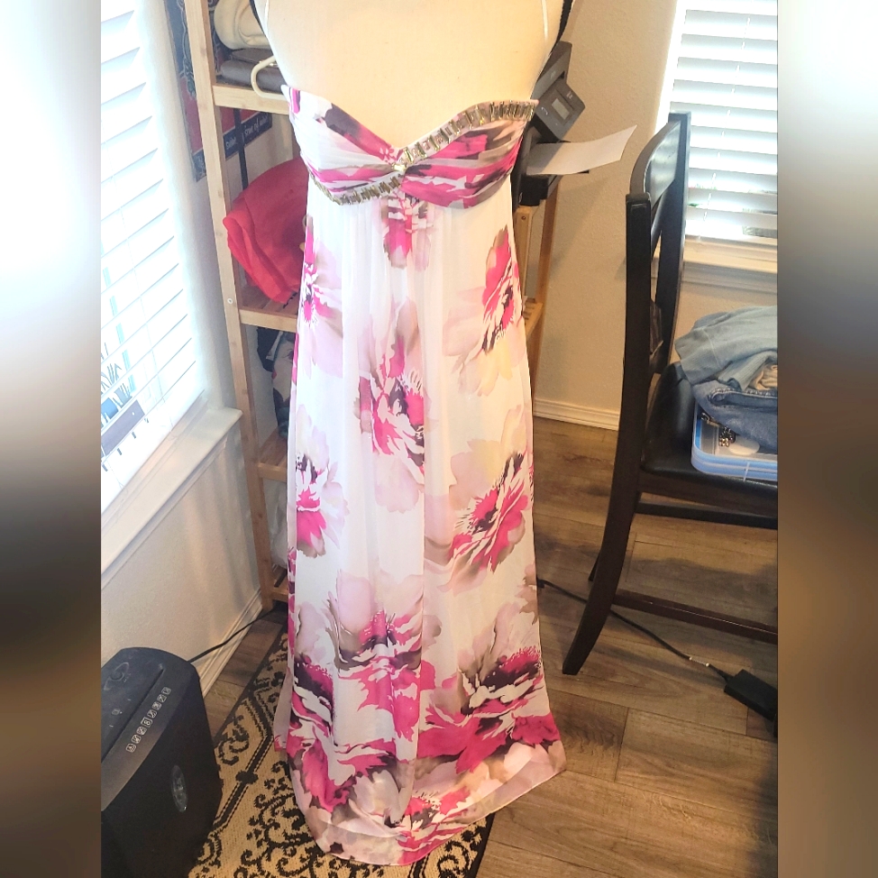 Cach'e Brand Nwot Size 0 Full Length Strapless Dress. Stunning